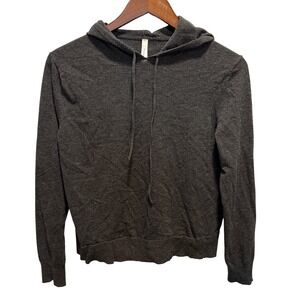 The Group by Babaton‎ Aritzia Charcoal Grey Knit Pullover Hoodie Sweater Mens M